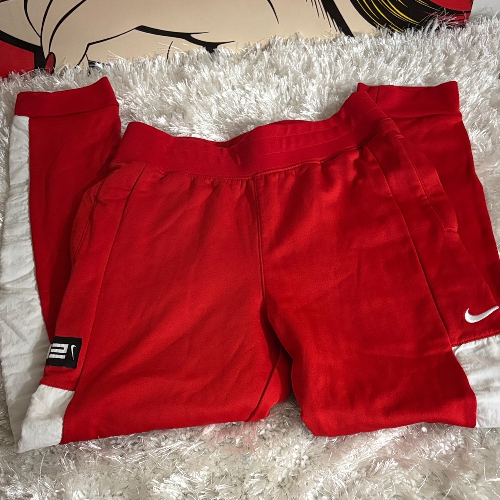 Nike Elite Kids Bright Red Sweatpants